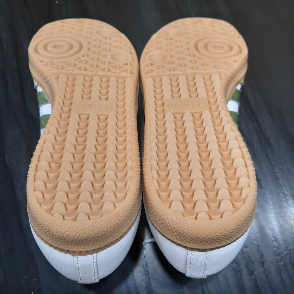 Adidas SAMBA OG White/Olive Green Tan Gum Sole Sneaker JS1352 Women's Size 7.5 - Picture 13 of 16
